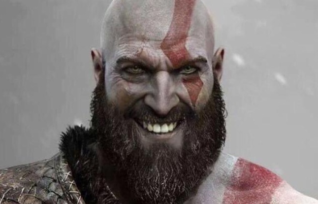 smiling Kratos